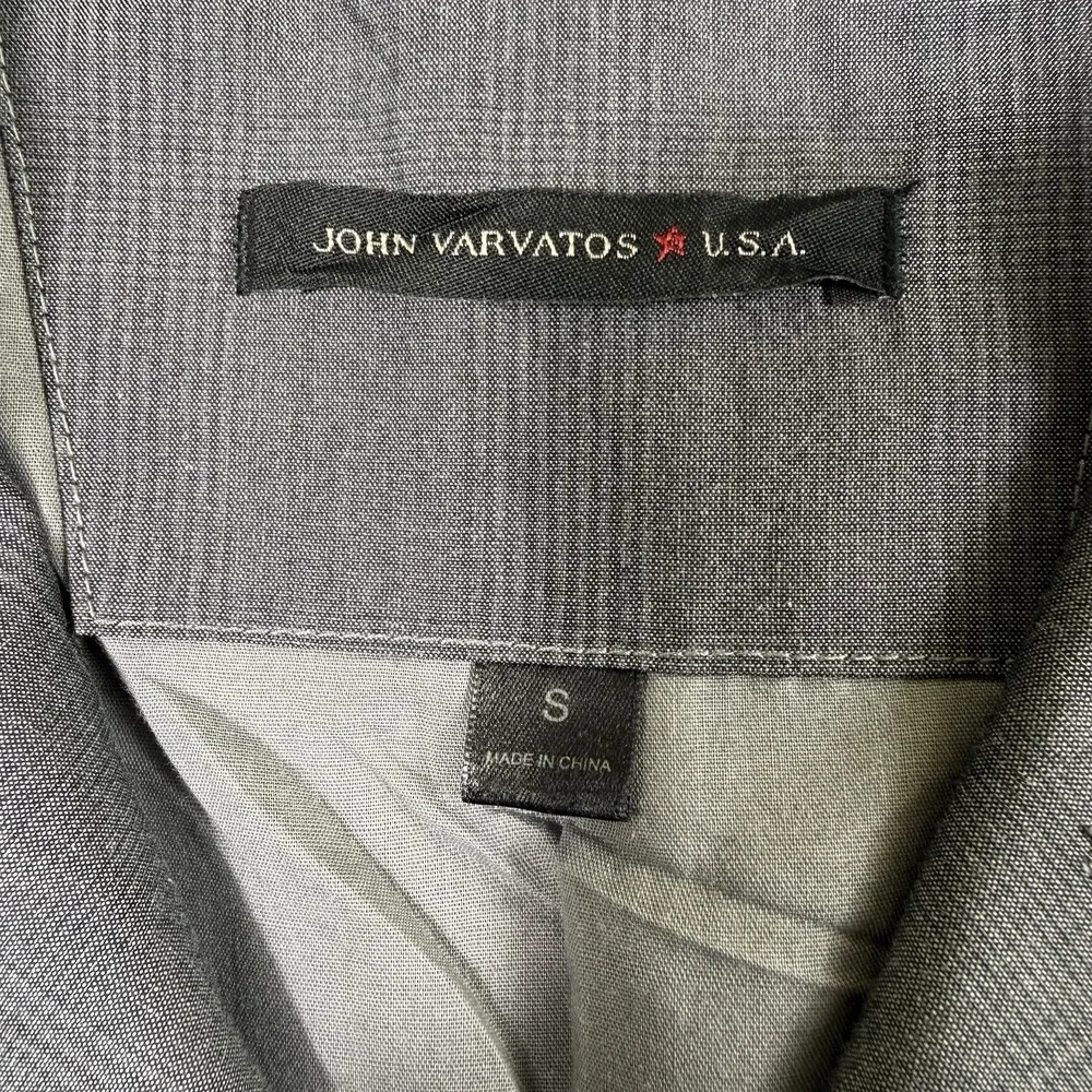 John Varvatos Jacket Mens Size Small Grey Blazer Sport Coat Casual Vented Cotton